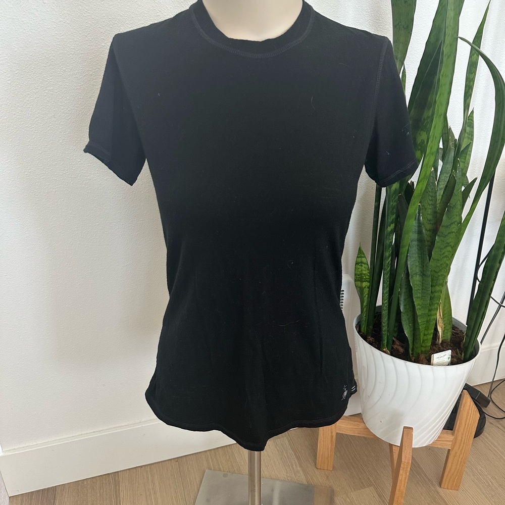 Smartwool Black Fitted Short Sleeve T-Shirt